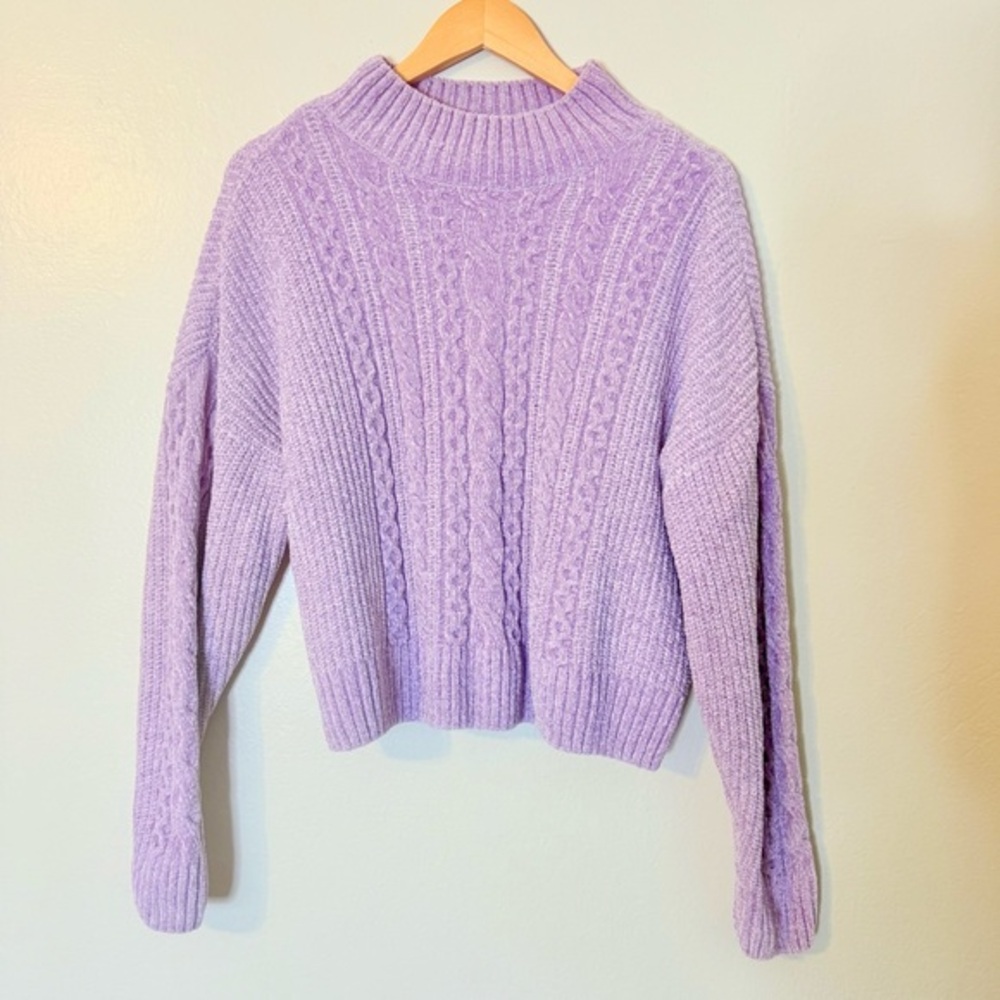 Rachel Zoe Chunky Knit Purple Sweater‎